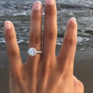 NEW 925 Sterling silver diamond Ring